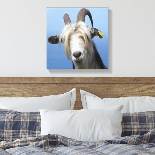 geitenhaar canvas afdruk (Insitu (Slaapkamer))