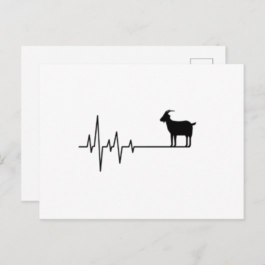 Geitenhartslag Briefkaart (Voorkant / Achterkant)