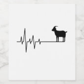 Geitenhartslag Wijn Etiket (Enkel label)