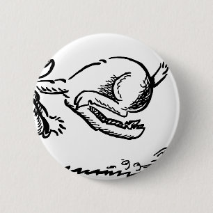 Geitenhoorn ram aangepaste personaliseren jubilea ronde button 5,7 cm