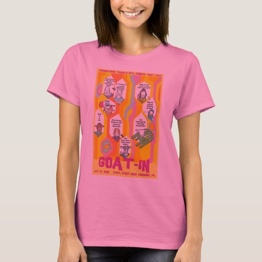Geitenhoudend Stropdas-Dye T-Shirt (Voorkant)