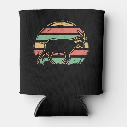 geitenhouderij retro blikjeskoeler (Voorkant)