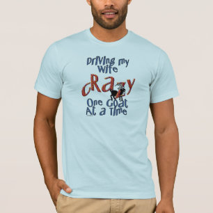 Geitenhuisdier Boerderij Dierlijke boze vrouw Geit T-shirt