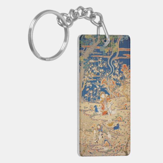 Geitenjaar of Zodiac Chinese Sleutelhanger voor de (Voorkant Links)