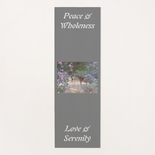 Geitenjoga eco mat, je eigen afbeelding en woorden yogamat (Voorkant)