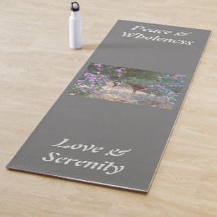 Geitenjoga eco mat, je eigen afbeelding en woorden yogamat