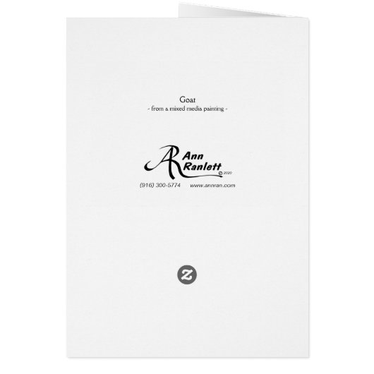 Geitenkaart (Achterkant)