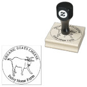 Geitenkaas Cute Dier Tekening Aangepaste Zakelijke Rubberstempel (Gestempeld)