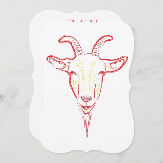 geitenkaas kaart (Voorkant / Achterkant)