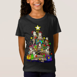 Geitenkerstboom Geiten Boerderij Boer Vakantie T-shirt