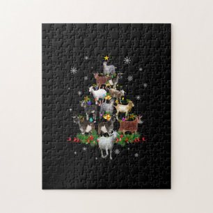 Geitenkerstboom Sneeuwgeiten Legpuzzel