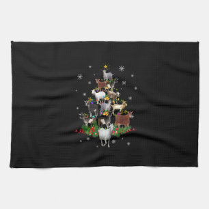 Geitenkerstboom Sneeuwgeiten Theedoek