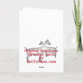 GeitenkerstKaart Feestdagen Kaart (Achterkant)