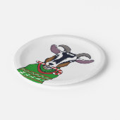 Geitenkerstkeuken Papieren Bordje (Gekanteld)