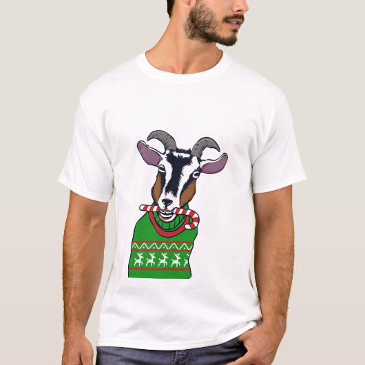 Geitenkerstkeuken T-shirt (Voorkant)