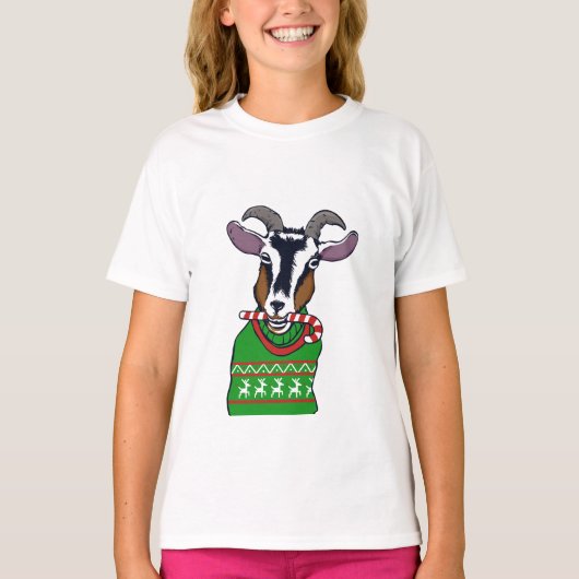 Geitenkerstkeuken T-shirt (Voorkant)