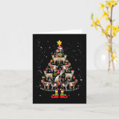 Geitenkerstmis Pajama Kerstmis Geitenbomen Licht Z Kaart (Gele Bloem)