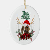 Geitenkerstmooi Kind in Antlers Keramisch Ornament (Rechts)