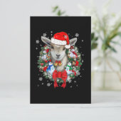 Geitenkerstversiering Bedankkaart (Staand voorkant)