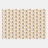 Geitenkleurige Cute Artsy Funny Funky Animal Art Inpakpapier Vel (Voorkant 2)