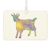 Geitenkleurige Funny Boerderij Baby Animal Art Hum Luchtverfrisser (Achterkant)