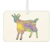 Geitenkleurige Funny Boerderij Baby Animal Art Hum Luchtverfrisser (Voorkant)