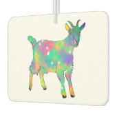 Geitenkleurige Funny Illustratie Funky Animal Art Luchtverfrisser