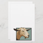 Geitenkop Briefpapier (Voorkant / Achterkant)