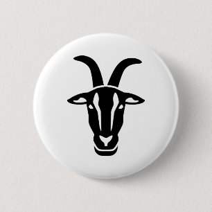 Geitenkop Ronde Button 5,7 Cm
