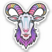 Geitenkop Sticker (Voorkant)