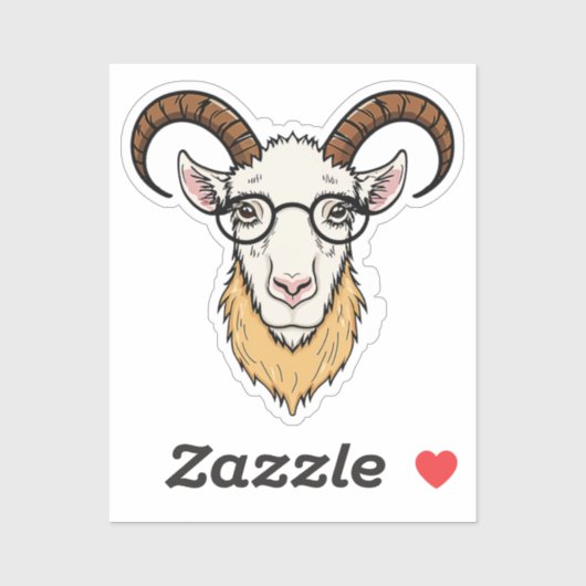 Geitenkop Sticker (Vel)