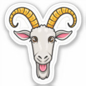 Geitenkop Sticker (Voorkant)