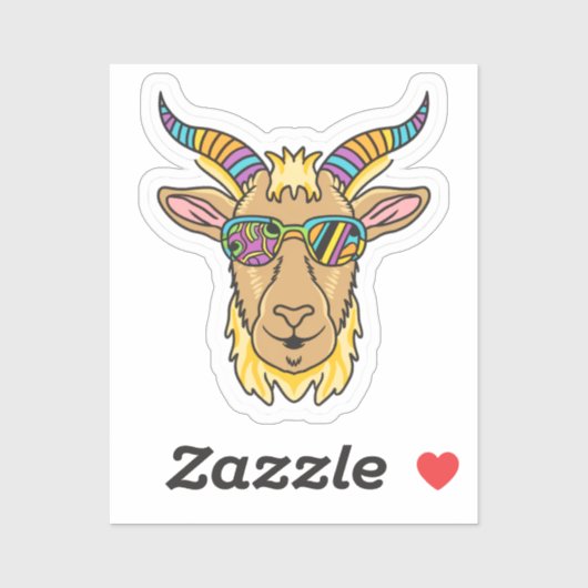 Geitenkop Sticker (Vel)