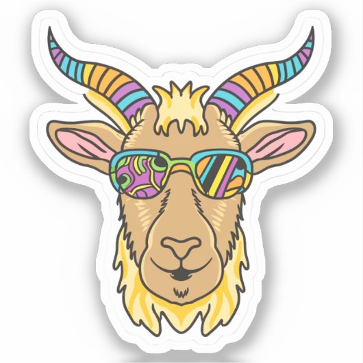 Geitenkop Sticker (Voorkant)