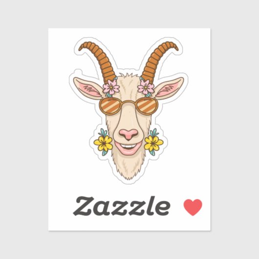 Geitenkop Sticker (Vel)