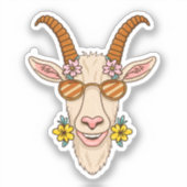 Geitenkop Sticker (Voorkant)