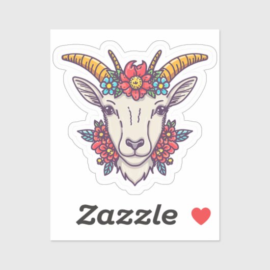 Geitenkop Sticker (Vel)