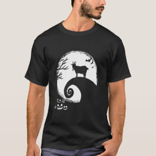 Geitenkostuum en Moon Halloween T-shirt
