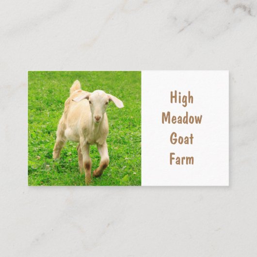 Geitenland Boerderij Visitekaartje (Achterkant)