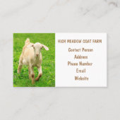 Geitenland Boerderij Visitekaartje (Voorkant)