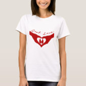 Geitenliefde Harthands Houding Hoof Red T-shirt (Voorkant)