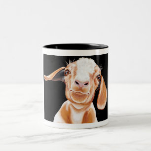 Geitenliefde Tweekleurige Koffiemok