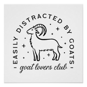 Geitenliefhebber boerderij leven citeert esthetisc perfect poster