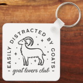 Geitenliefhebber boerderij leven citeert esthetisc sleutelhanger (Achterkant)