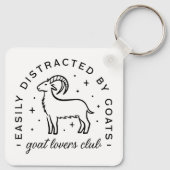 Geitenliefhebber boerderij leven citeert esthetisc sleutelhanger (Achterkant)