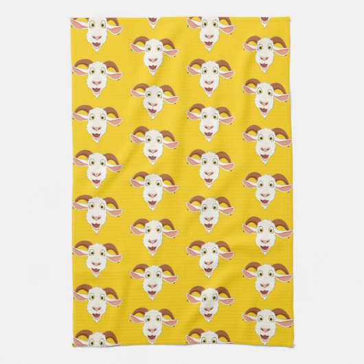 Geitenliefhebber kleurrijk theedoek (Verticaal)