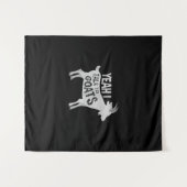Geitenlopers Goat Joke Gift Wandkleed (Voorkant (horizontaal))