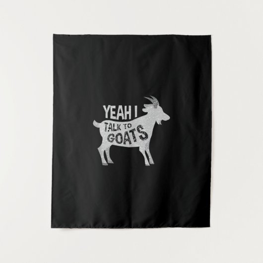 Geitenlopers Goat Joke Gift Wandkleed (Voorkant)