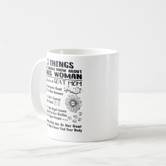 Geitenmam Mok Coffee Cup Funny Gifts Lover Women (Voorkant links)