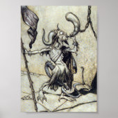 GeitenMan. 5 x 7 Rackham afdrukken op canvas Poster (Voorkant)